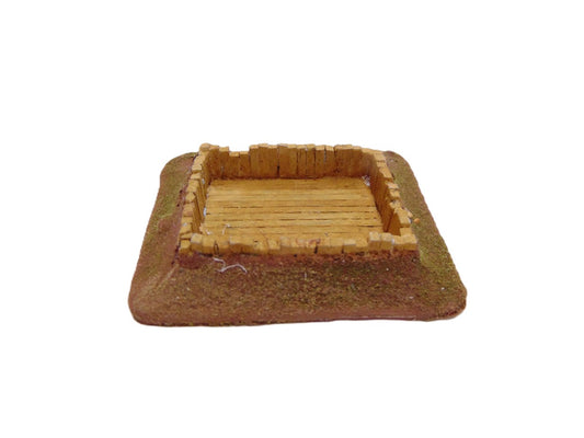 15mm 1:100scale WOOD LINED RIFLE PIT