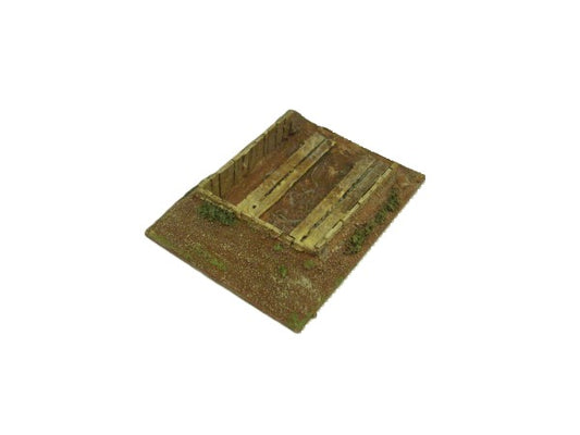 15mm 1:100 scale EARTH & TIMBER FIELD GUN BERM # 2