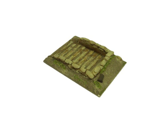15mm 1:100 scale  EARTH & TIMBER FIELD GUN BERM