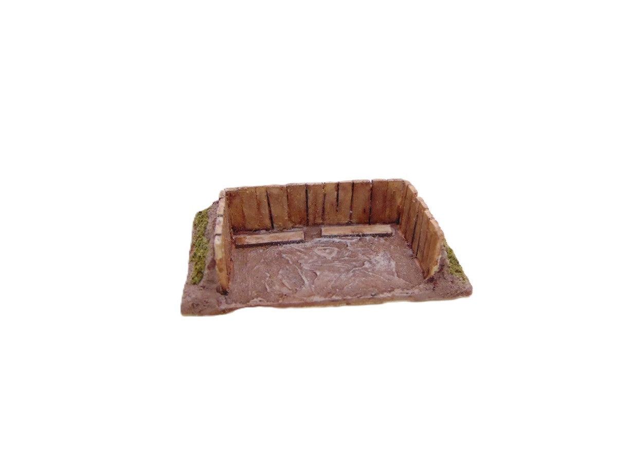15mm 1:100 scale EARTH & TIMBER INFANTRY BERM