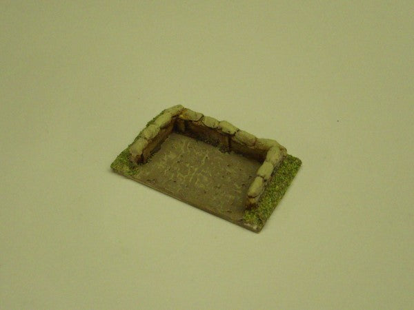 15mm 1:100 scale EARTH & TIMBER INFANTRY BERM