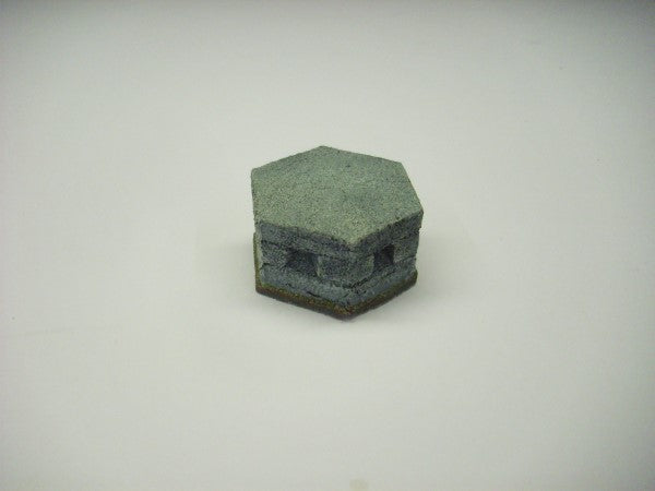 15mm 1:100 scale CONCRETE HEX PILL BOX