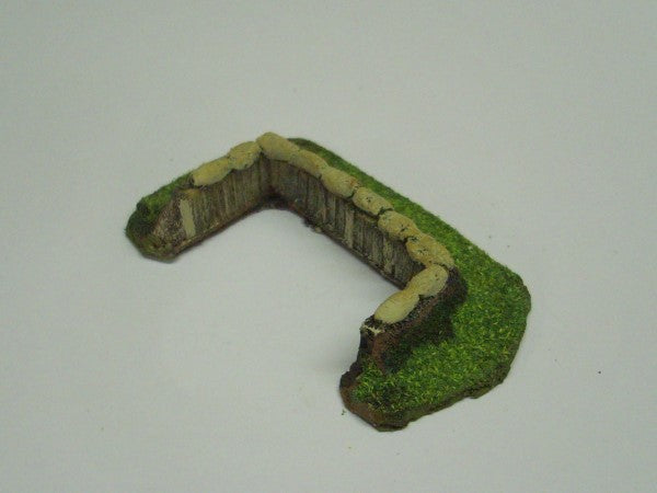 15mm 1:100 scale SHORED UP BERM/EARTHWORK