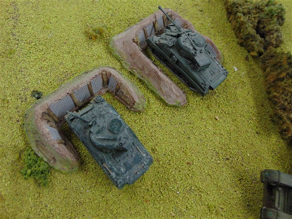 15mm 1:100 scale SHORED UP BERM OR TRENCH
