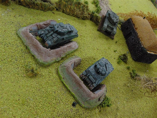 15mm 1:100 scale SHORED UP BERM OR TRENCH
