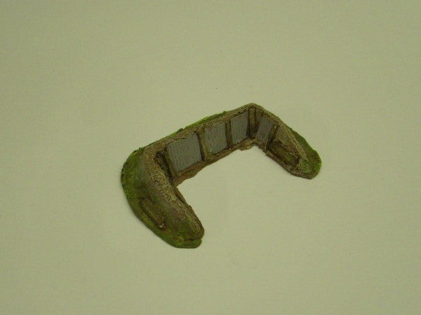 15mm 1:100 scale SHORED UP BERM OR TRENCH