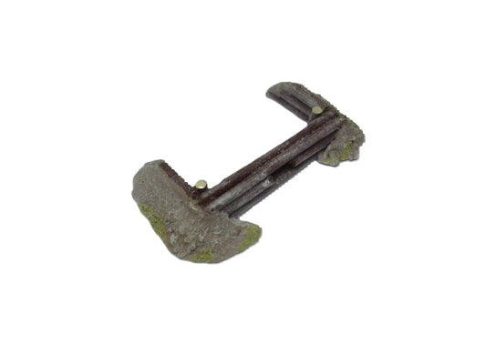 15mm 1:100 scale LOG REINFORCED MG POST