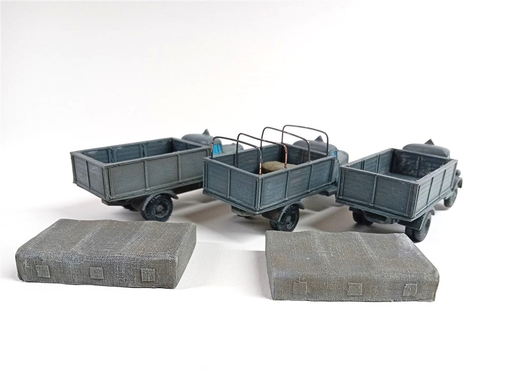 28mm BATTLEPACK OPEL BLITZ CARGO TRUCK x3