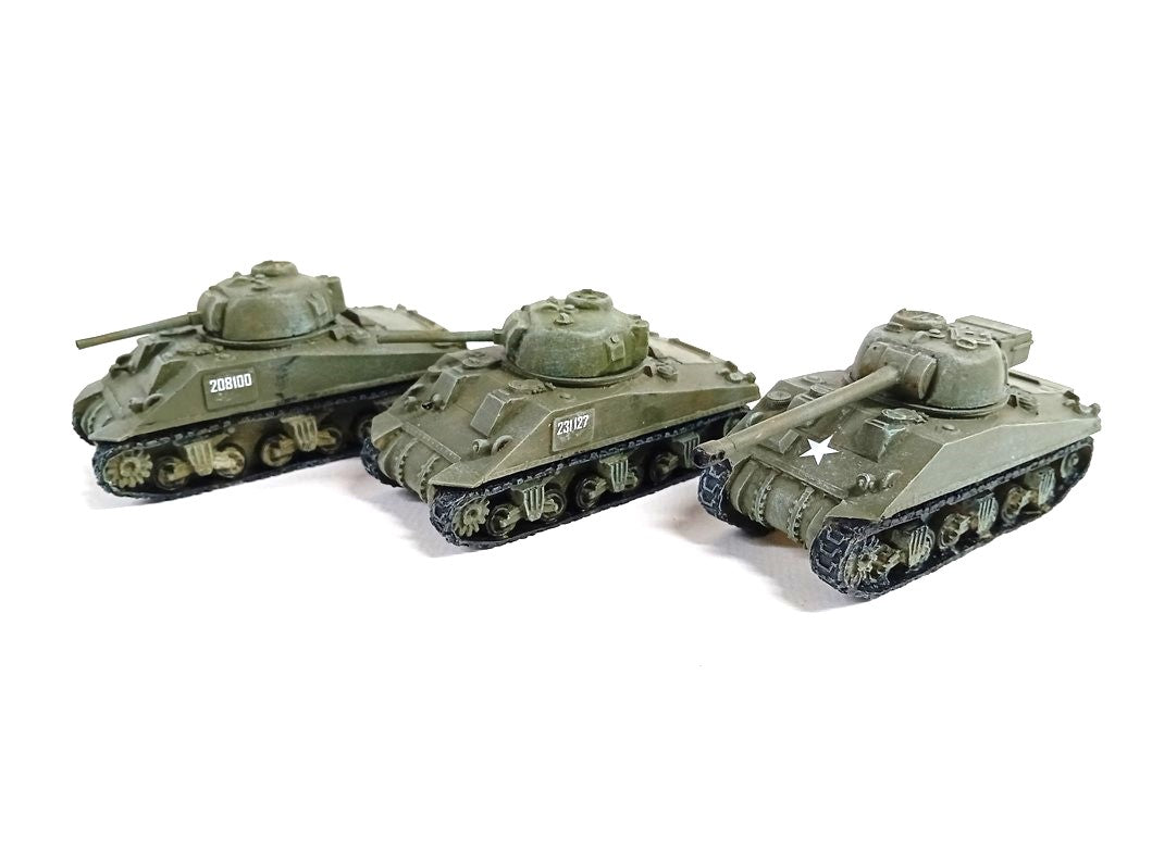 28mm BATTLEPACK M4A4 SHERMAN x 2 + 1 x SHERMAN FIREFLY