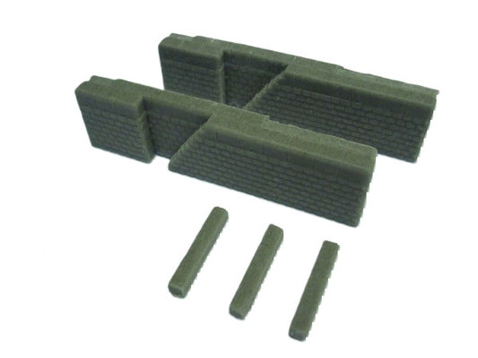 1:76 QUAY SIDE WALL + STEPS x 2