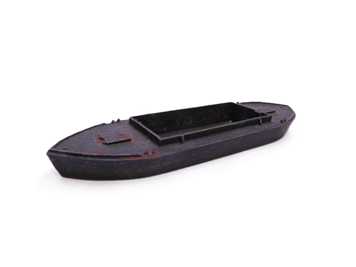 1:76 DUMB BARGE 44ft WATERLINE RIVER CRAFT