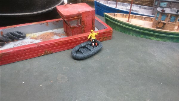 1:76 SMALL RUBBER DINGHY (pack of 2)