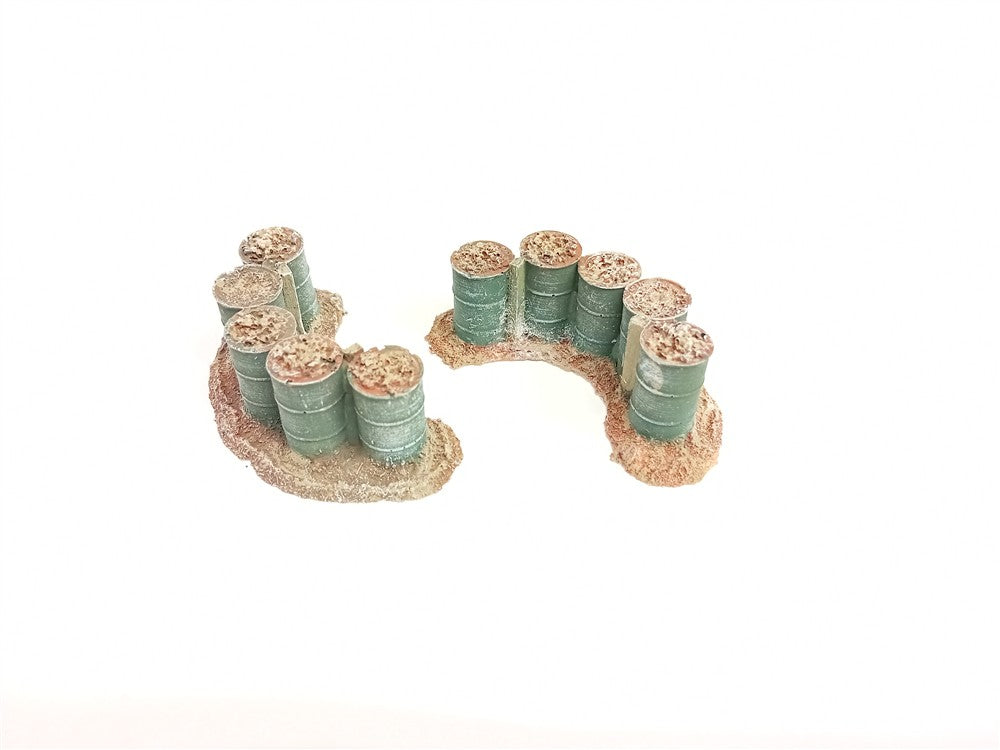 28mm 1:48 44GAL EARTH FILLED OIL DRUM CHECKPOINT