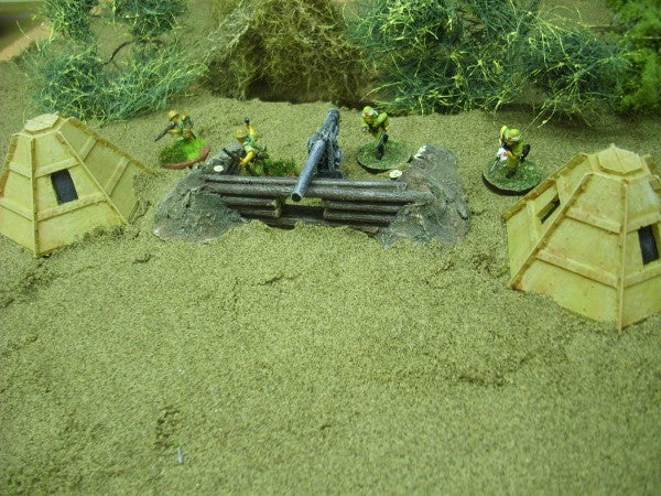 28mm LOG MACHINE GUN EMPLACEMENT