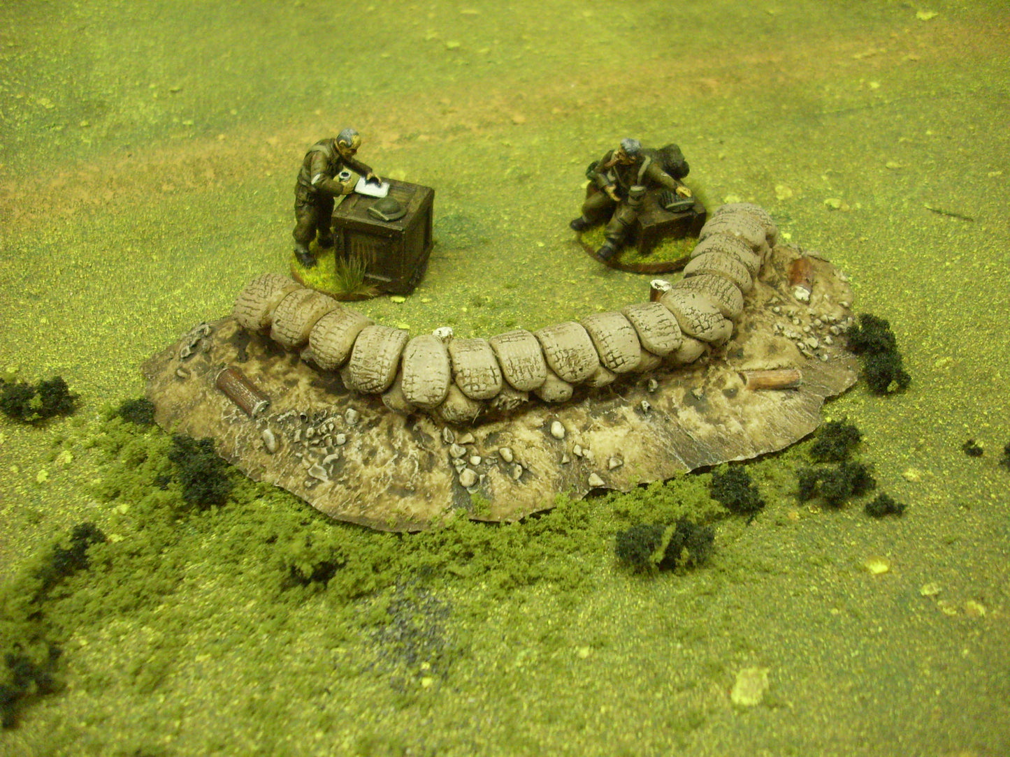28mm LOG BERM WITH SANDBAGS
