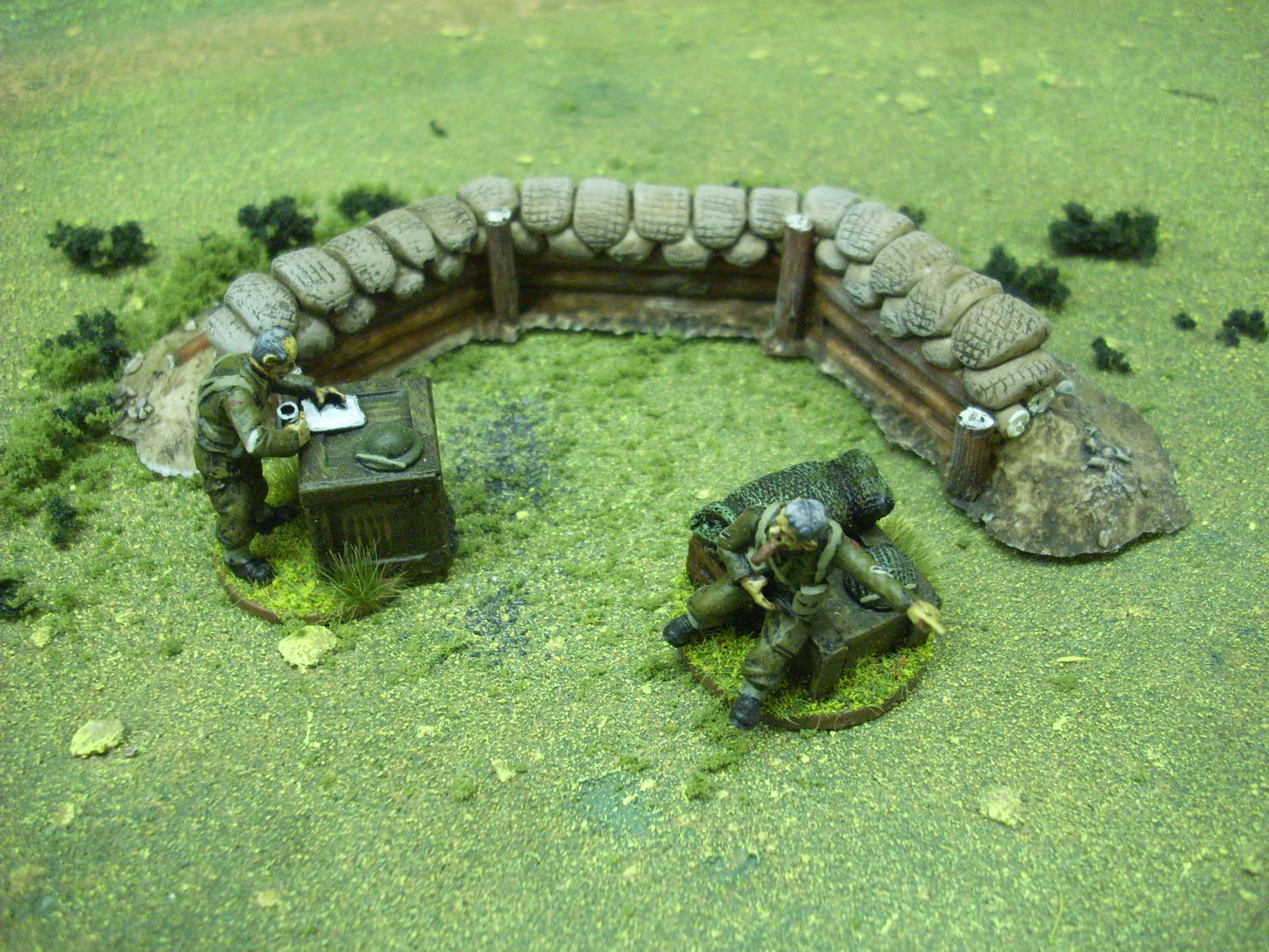 28mm LOG BERM WITH SANDBAGS