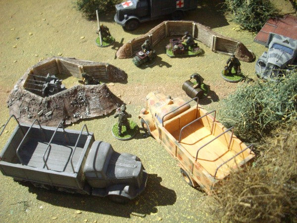 28mm WOOD LINED MORTAR PIT