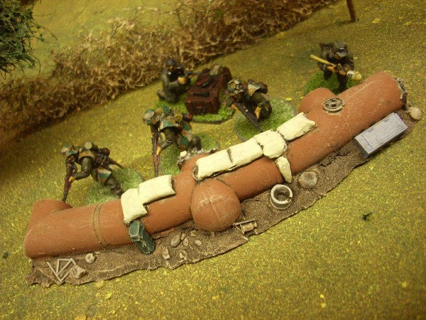 28mm STEEL PIPES ROAD BLOCK