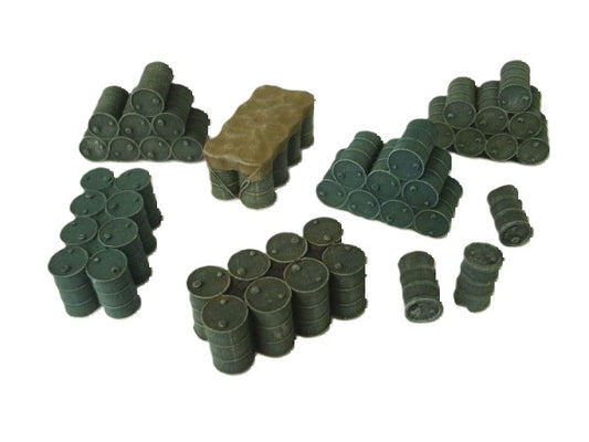 28mm 1:48  40GAL OIL DRUM SET