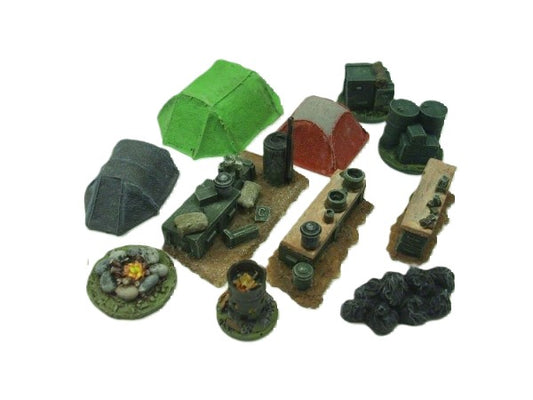 28mm  MODERN CAMP SCENE
