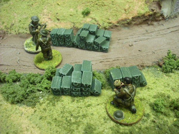 28mm AMMO BOX PILES x 4