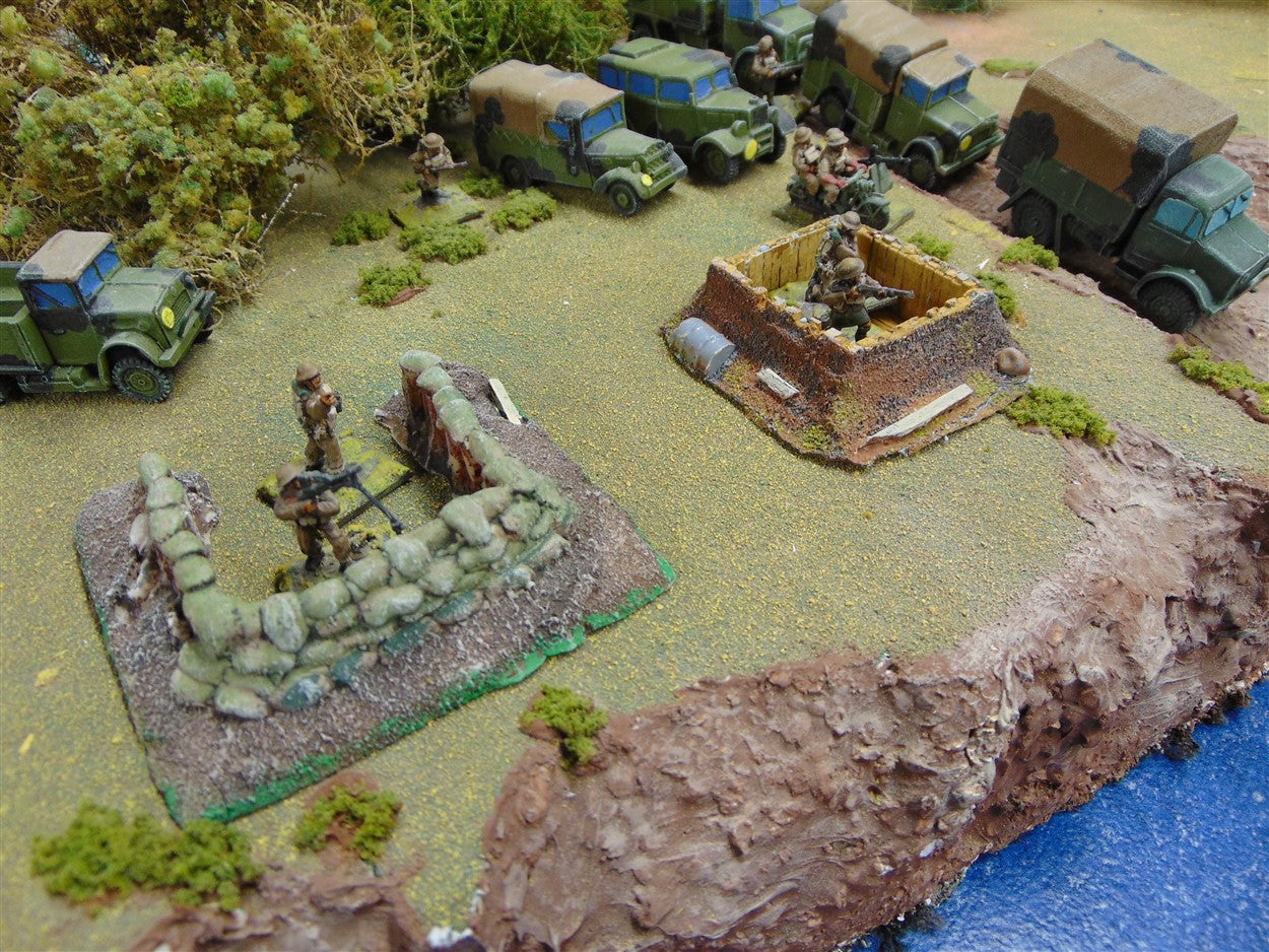 1:72 SAND BAGGED GUN EMPLACEMENT