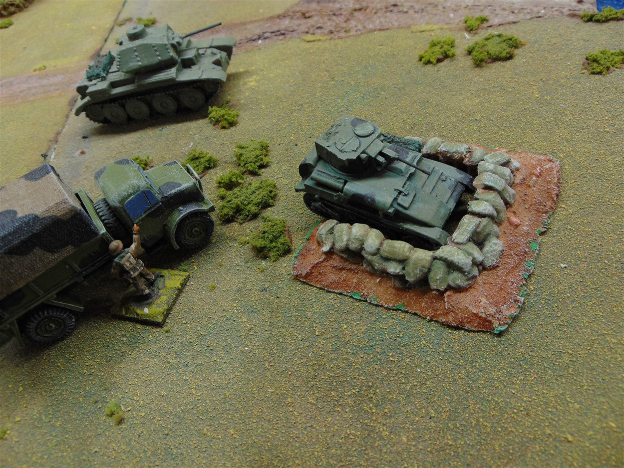 1:72 SAND BAGGED GUN EMPLACEMENT
