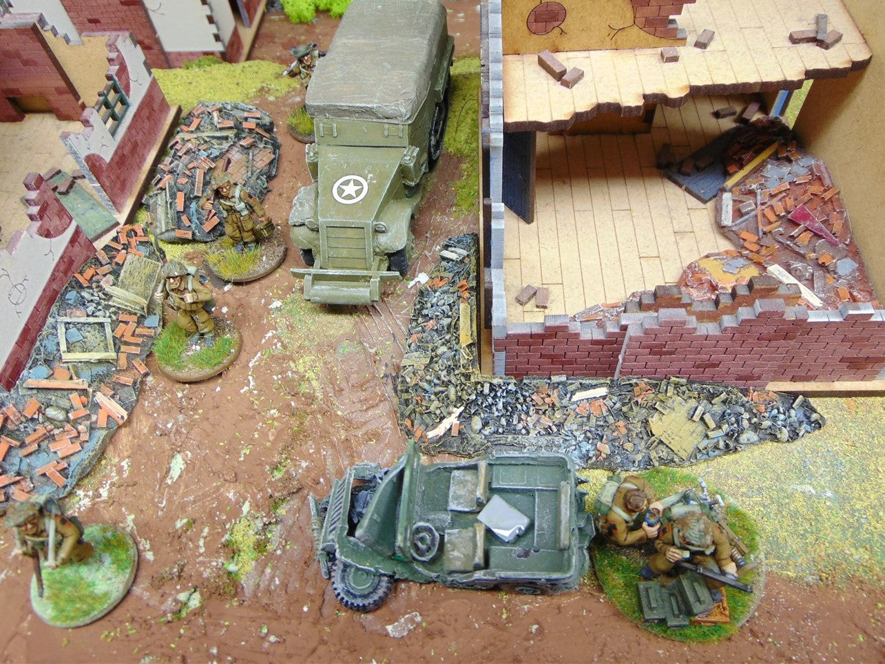 28mm RUBBLE PILE. RIGHT ANGLE FOR BUILDING