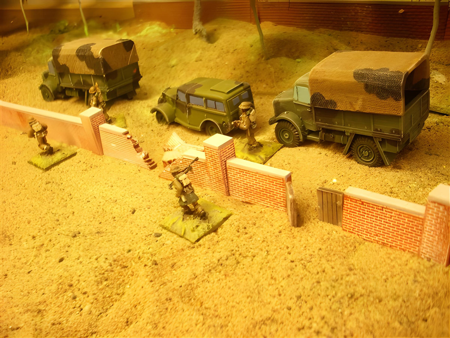 1:76 BRICK WALL + DOUBLE GATE