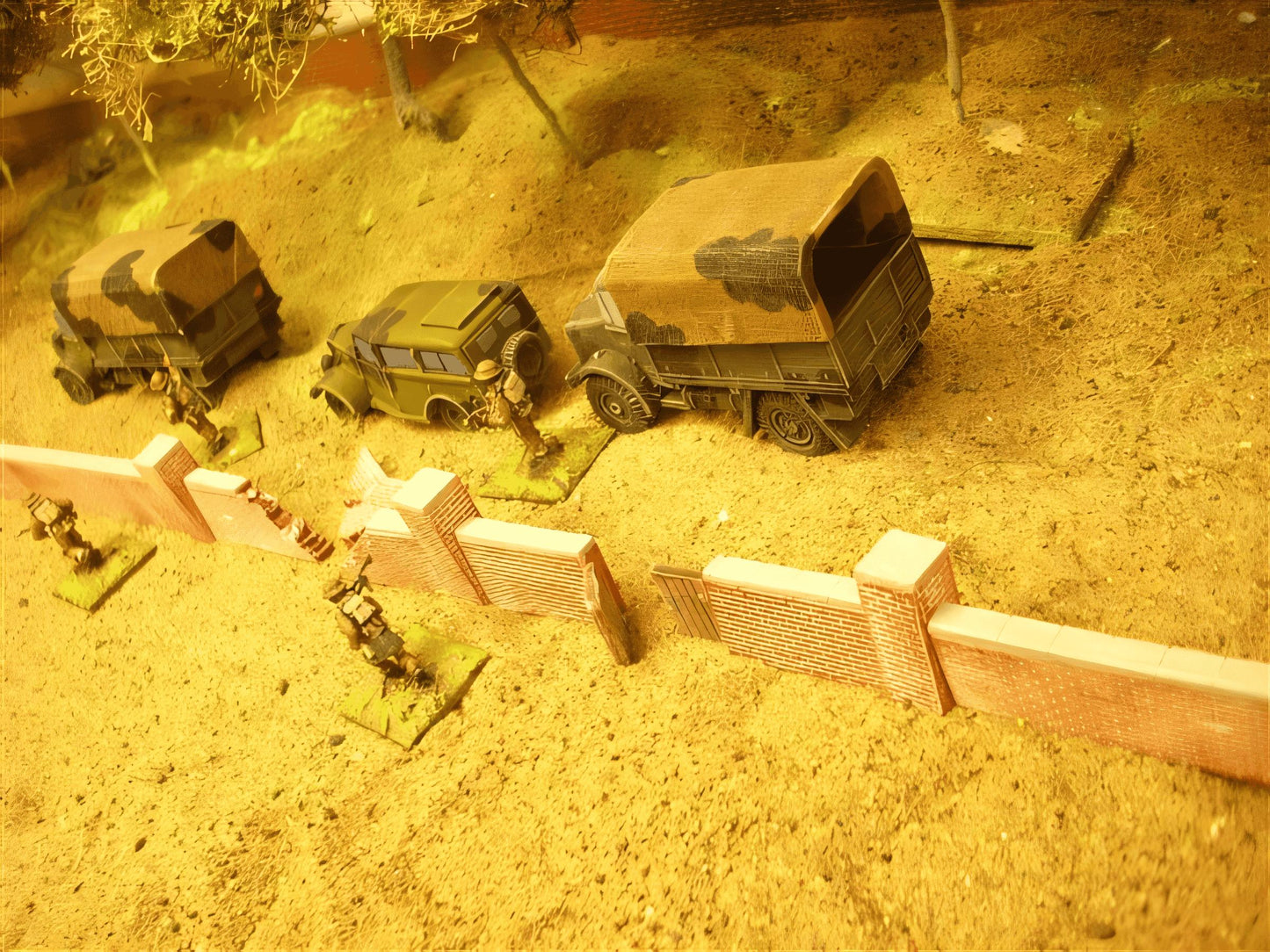 1:76 BRICK WALL + DOUBLE GATE