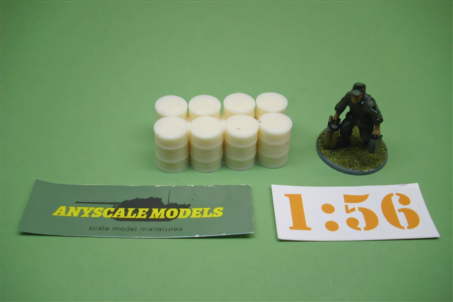 28mm STACK OF 8 44GAL OIL DRUMS