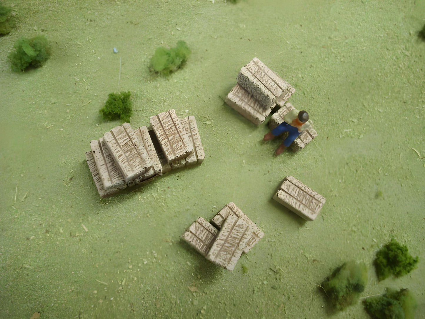 1:76 STRAW BALES x 16
