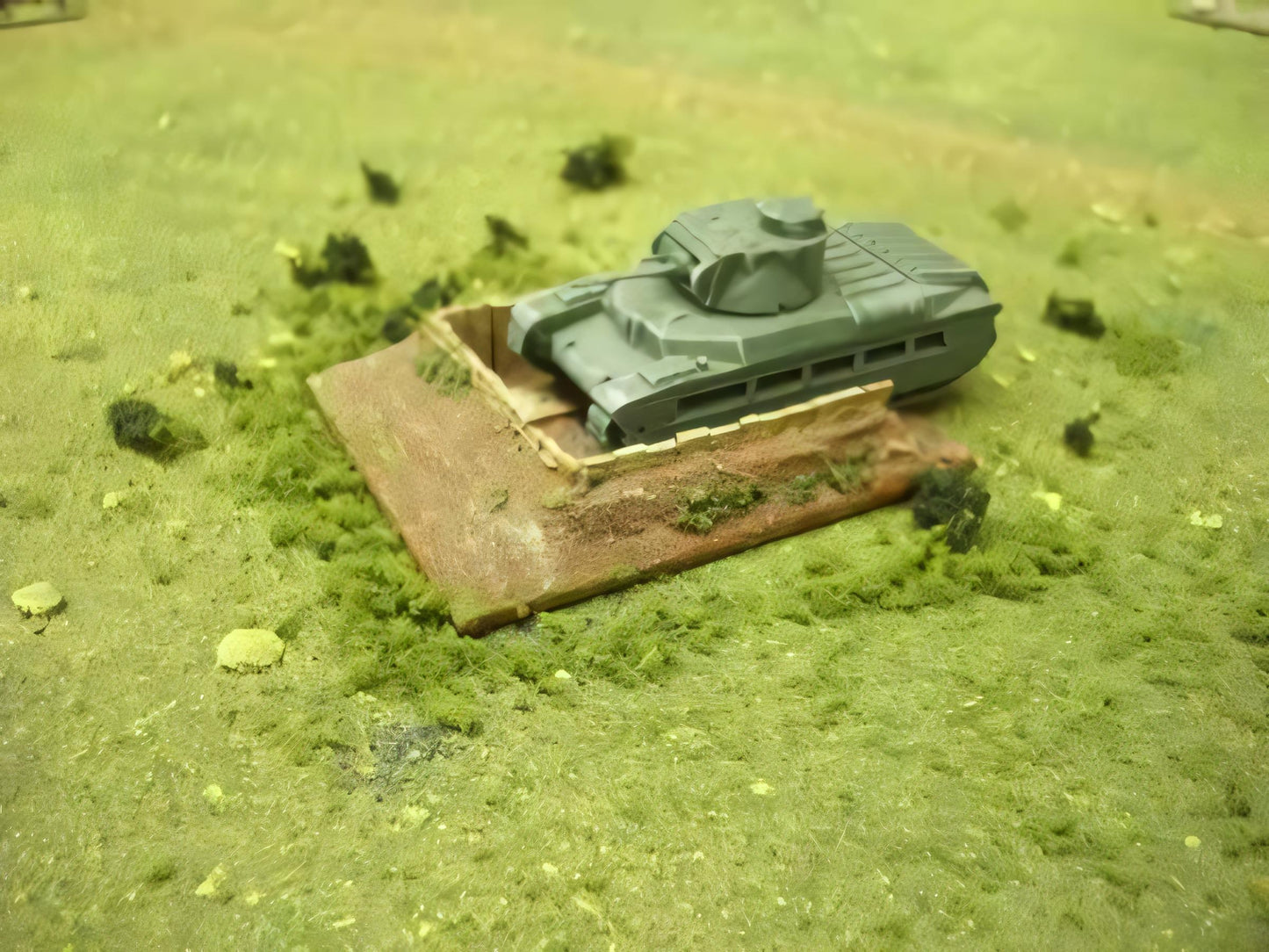 15mm 1:100 scale EARTH & TIMBER FIELD GUN BERM # 2