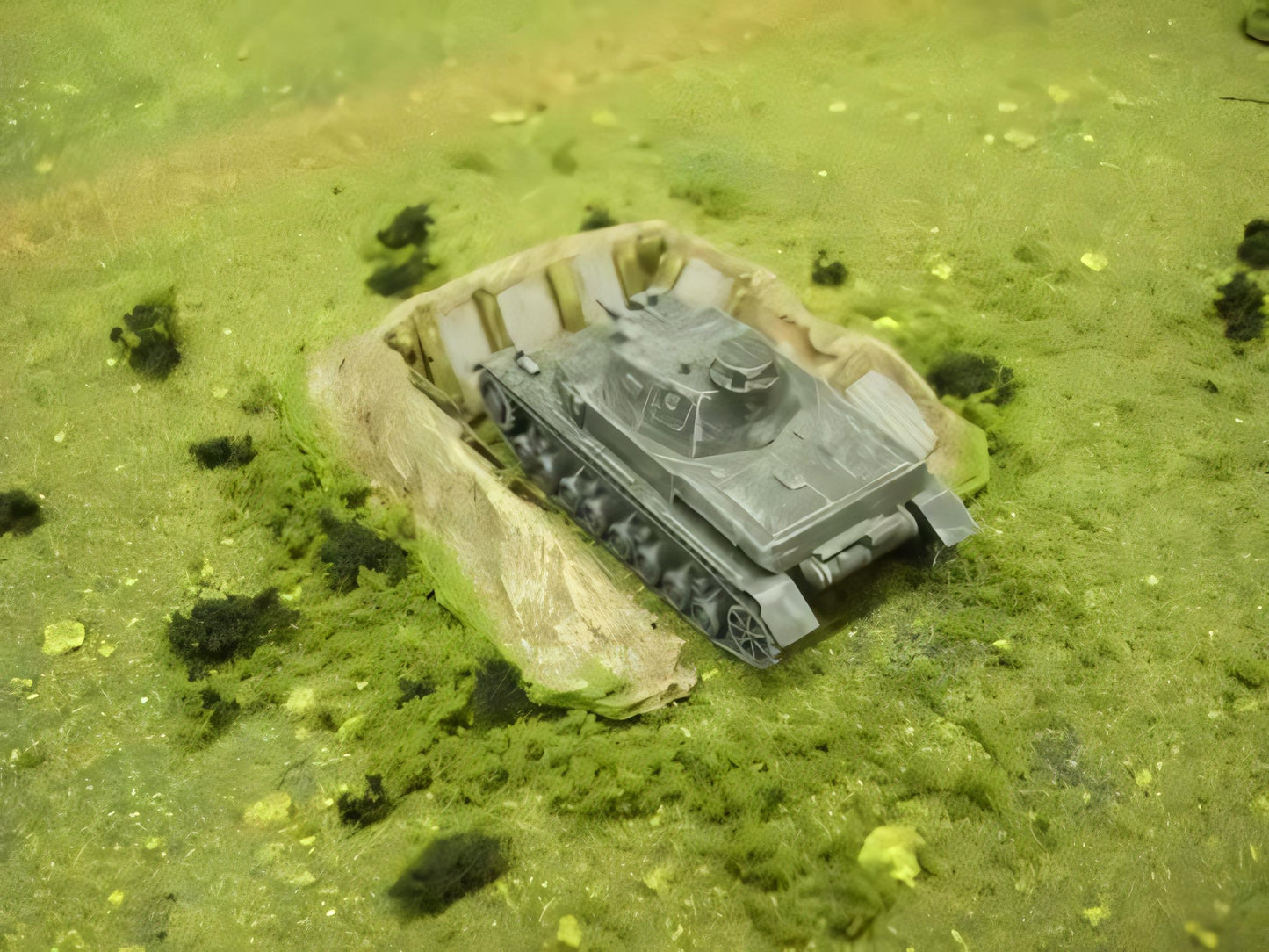 15mm 1:100 scale 'U' SHAPE EARTHWORK OR BERM