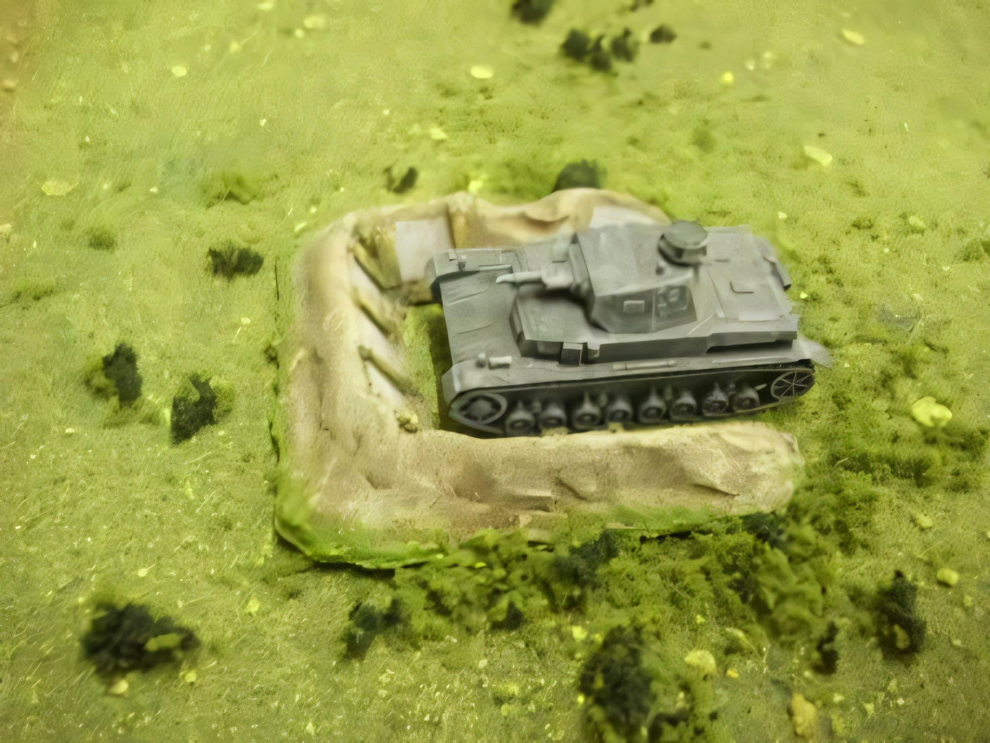 15mm 1:100 scale 'U' SHAPE EARTHWORK OR BERM