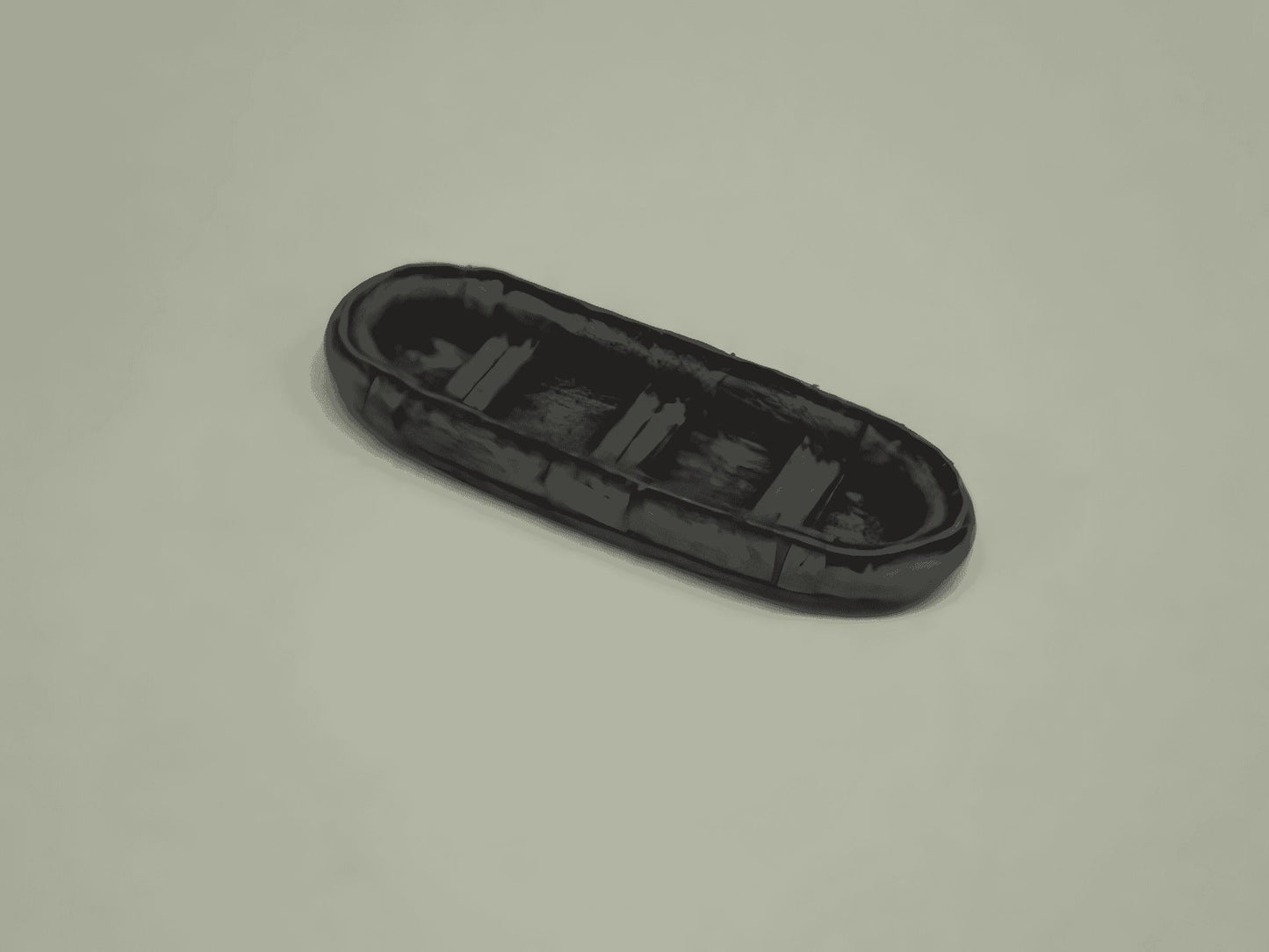 15mm 1:100 scale RUBBER ASSAULT BOAT (pack of 3)