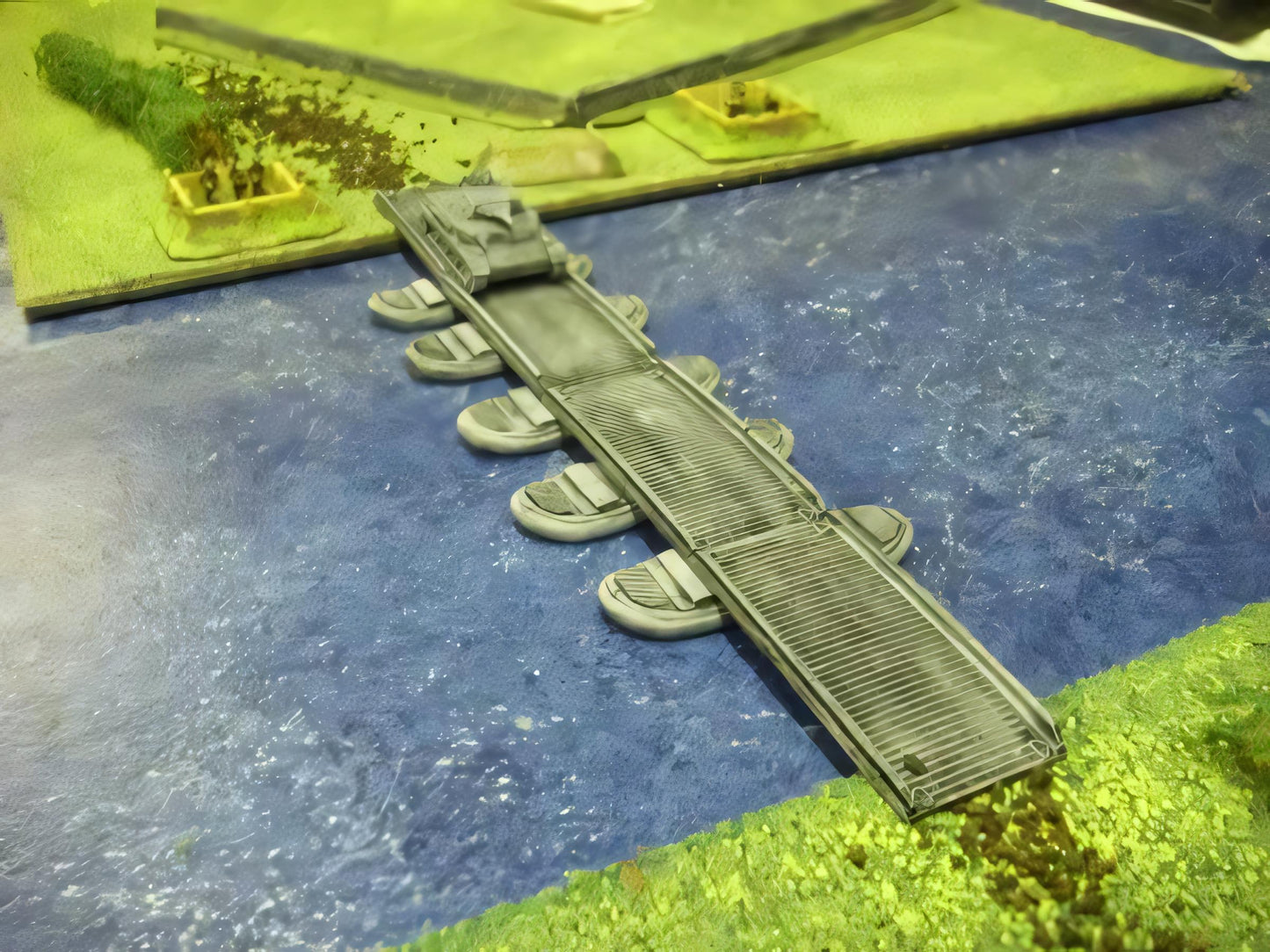 15mm 1:100 scale 5 BOAT RUBBER BOAT PONTOON BRIDGE