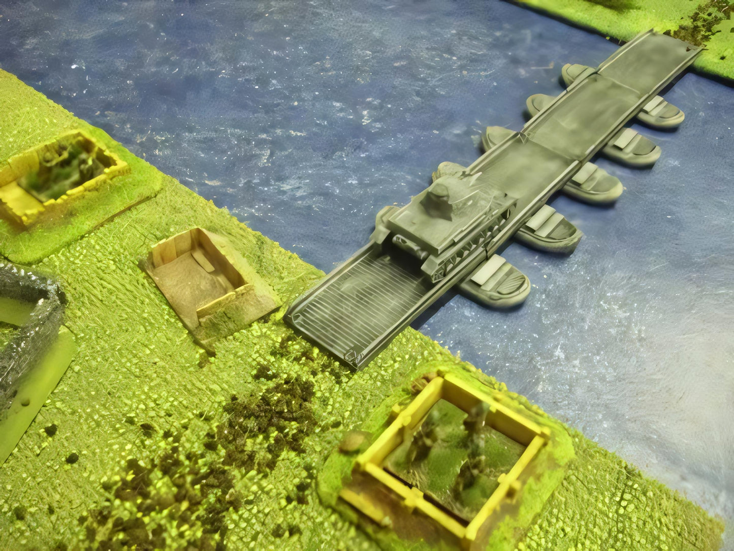 15mm 1:100 scale 5 BOAT RUBBER BOAT PONTOON BRIDGE