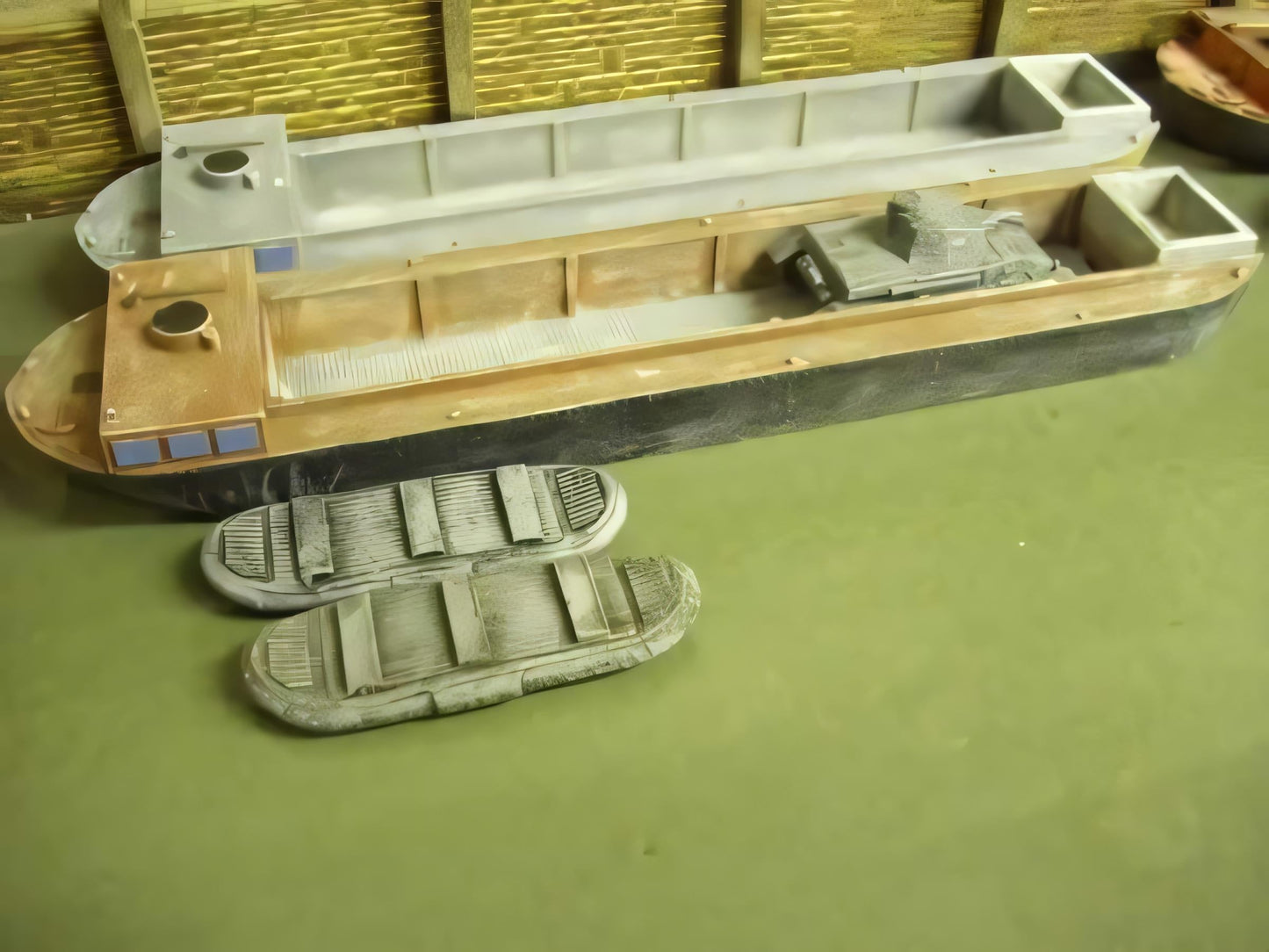 15mm 1:100 scale RHINE BARGE. OPERATION SEALION