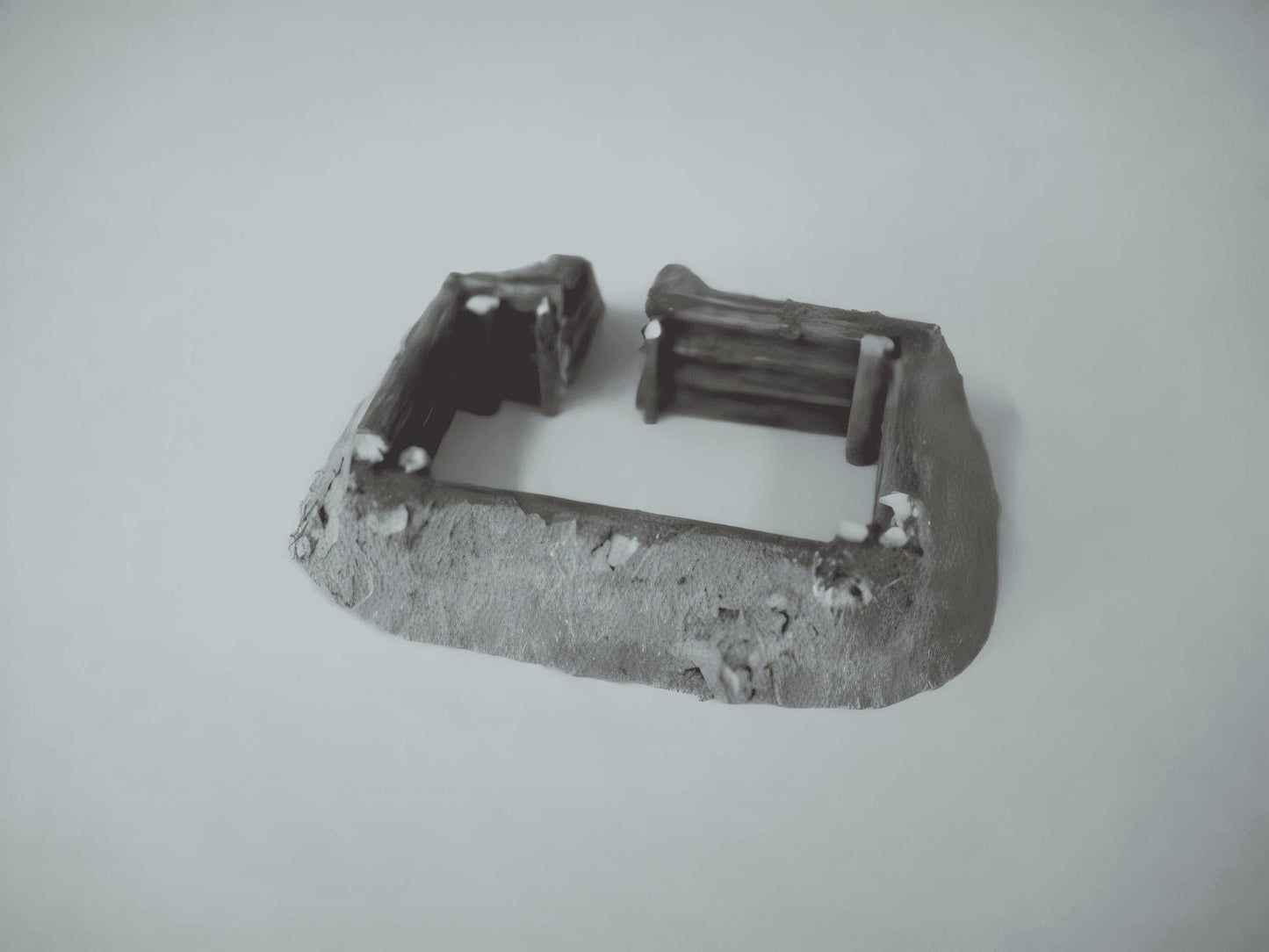 15mm 1:100 scale LOG BUNKER (pack of 2)