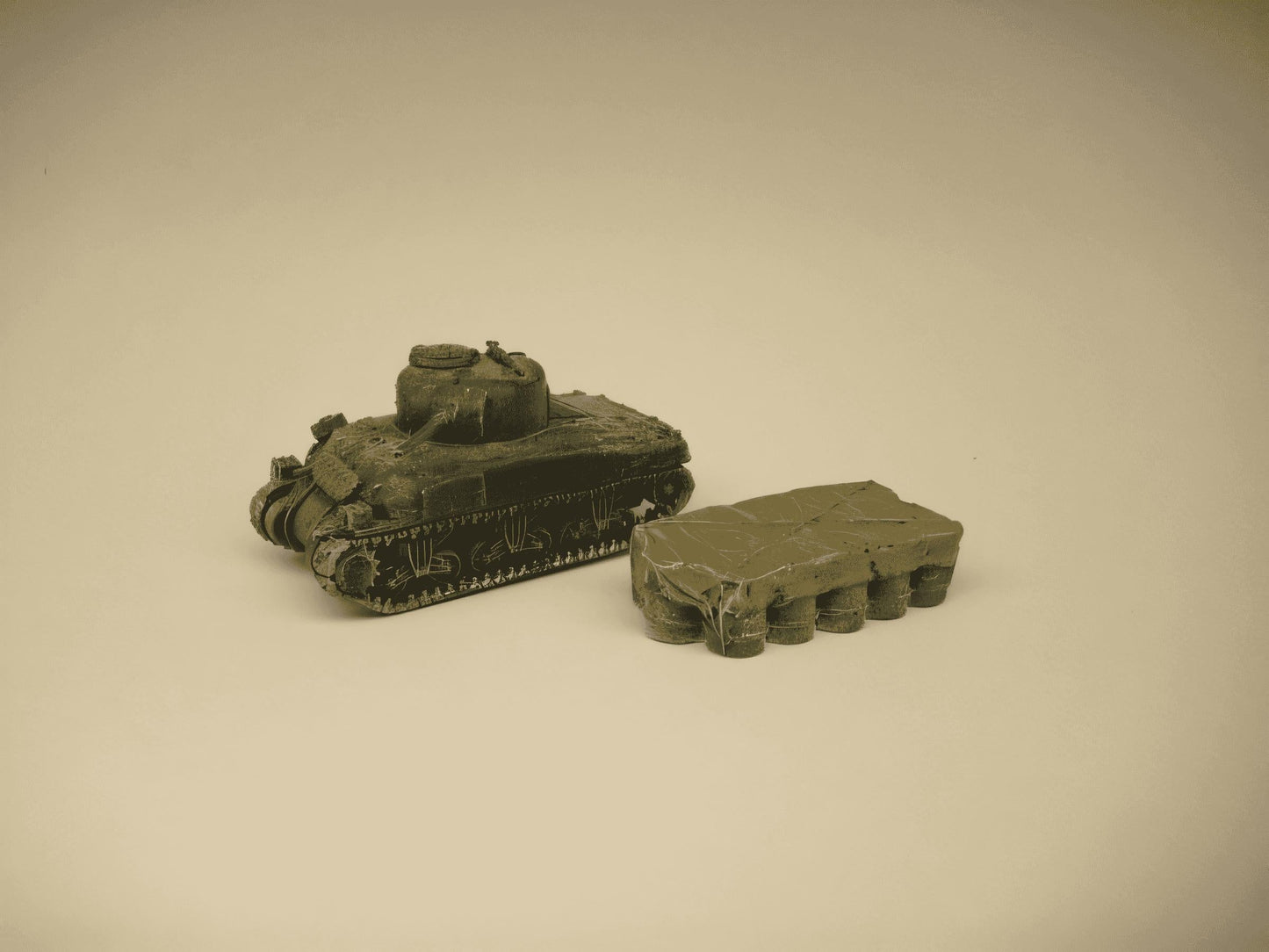 15mm 1:100 scale TARP COVERED 44GAL OIL DRUMS 3pack.