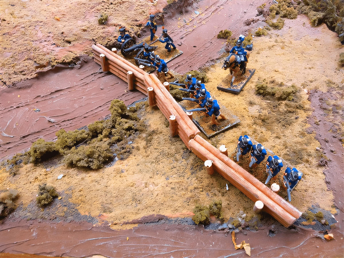 15mm 1:100 scale FELLED LOG BARRICADE X 4