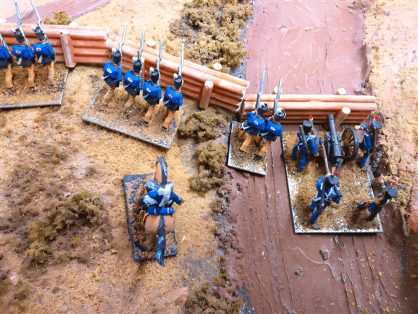 15mm 1:100 scale FELLED LOG BARRICADE X 4