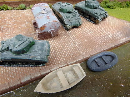 1:100 scale RUBBER DINGHY x 5