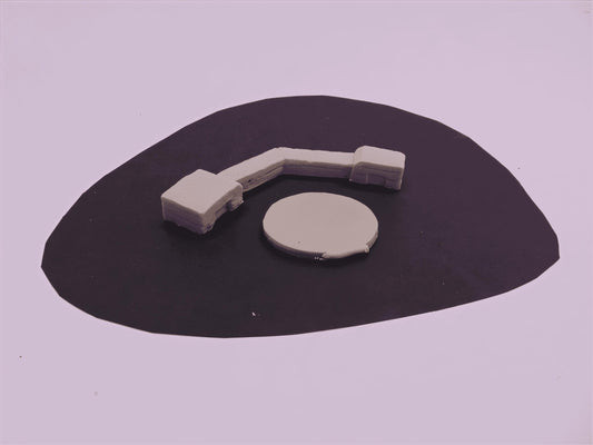 15mm 1:100 scale COASTAL GUN EMPLACEMENT (pack of 2)