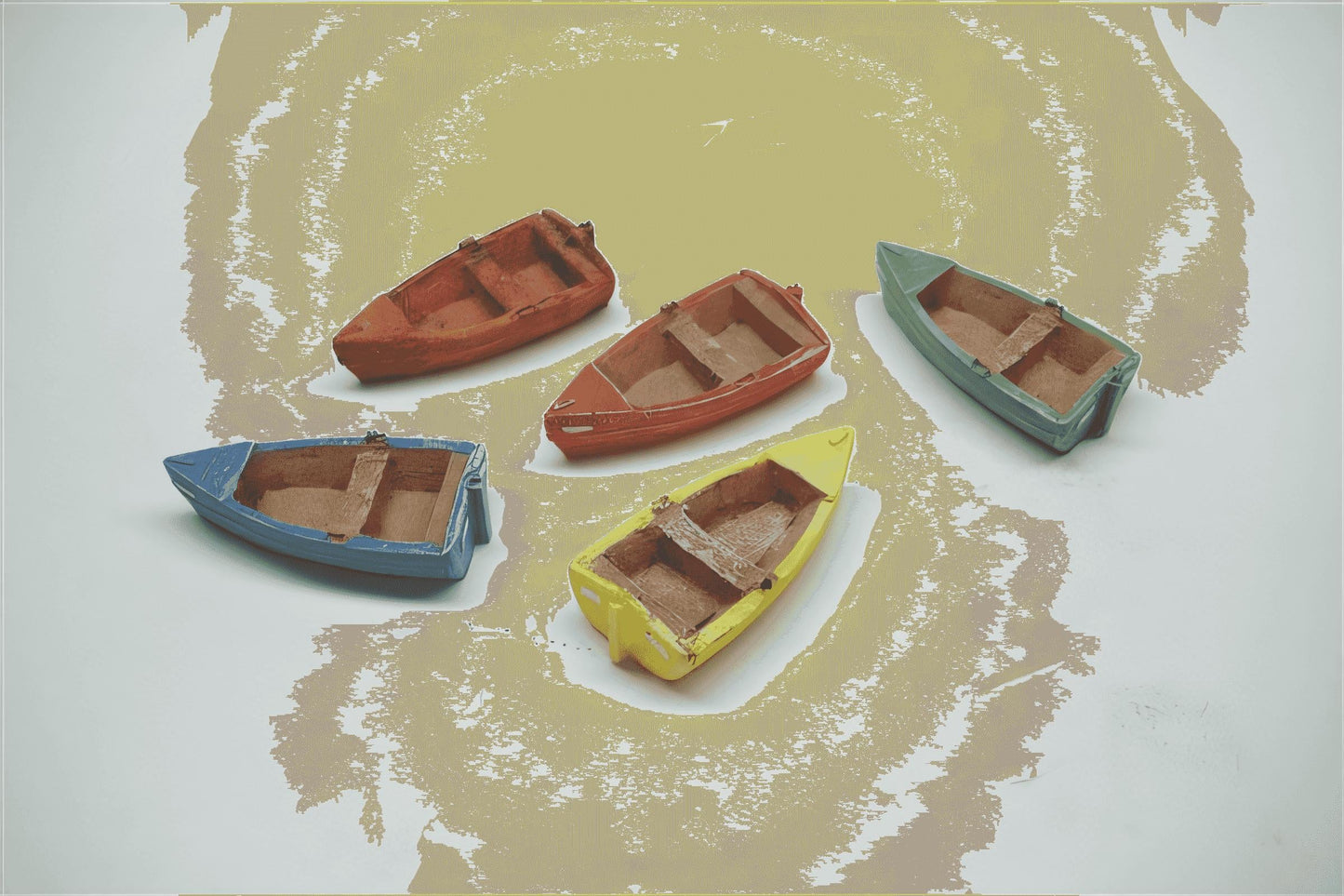 1:76 BOATING POND BOATS X 5