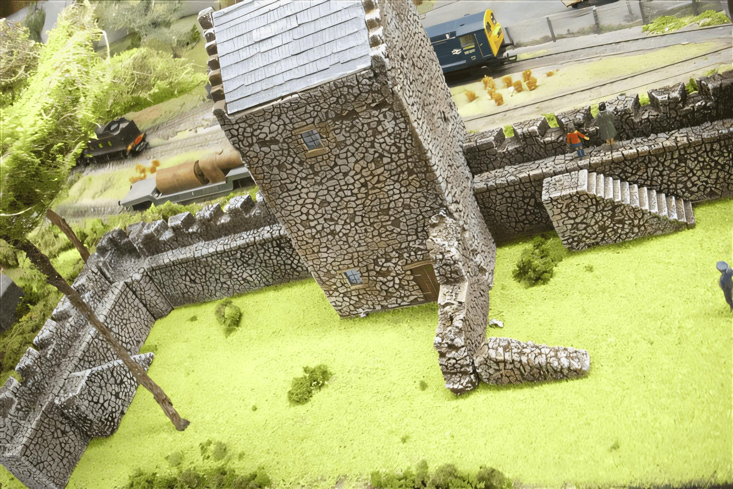 1:76 CASTLE WALL STEPS