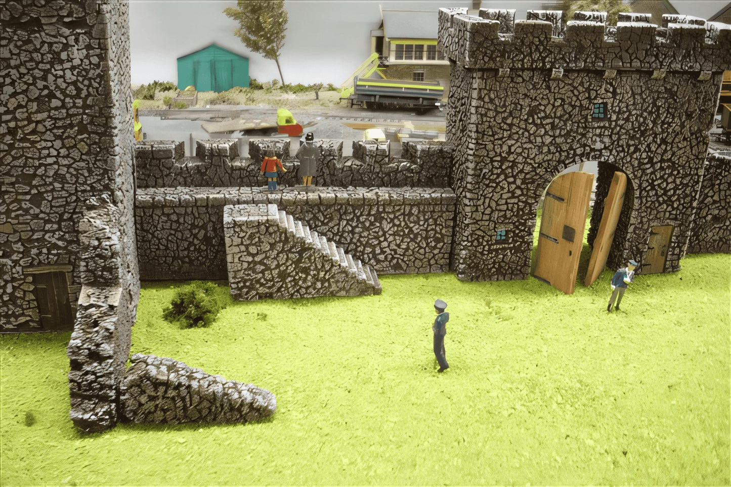 1:76 CASTLE WALL STEPS