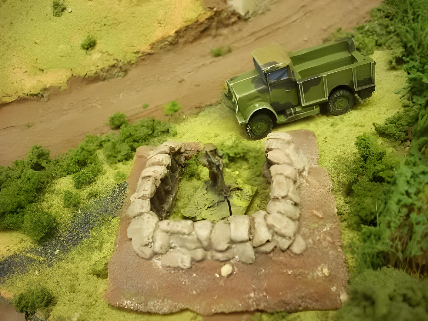 1:72 SAND BAGGED GUN EMPLACEMENT