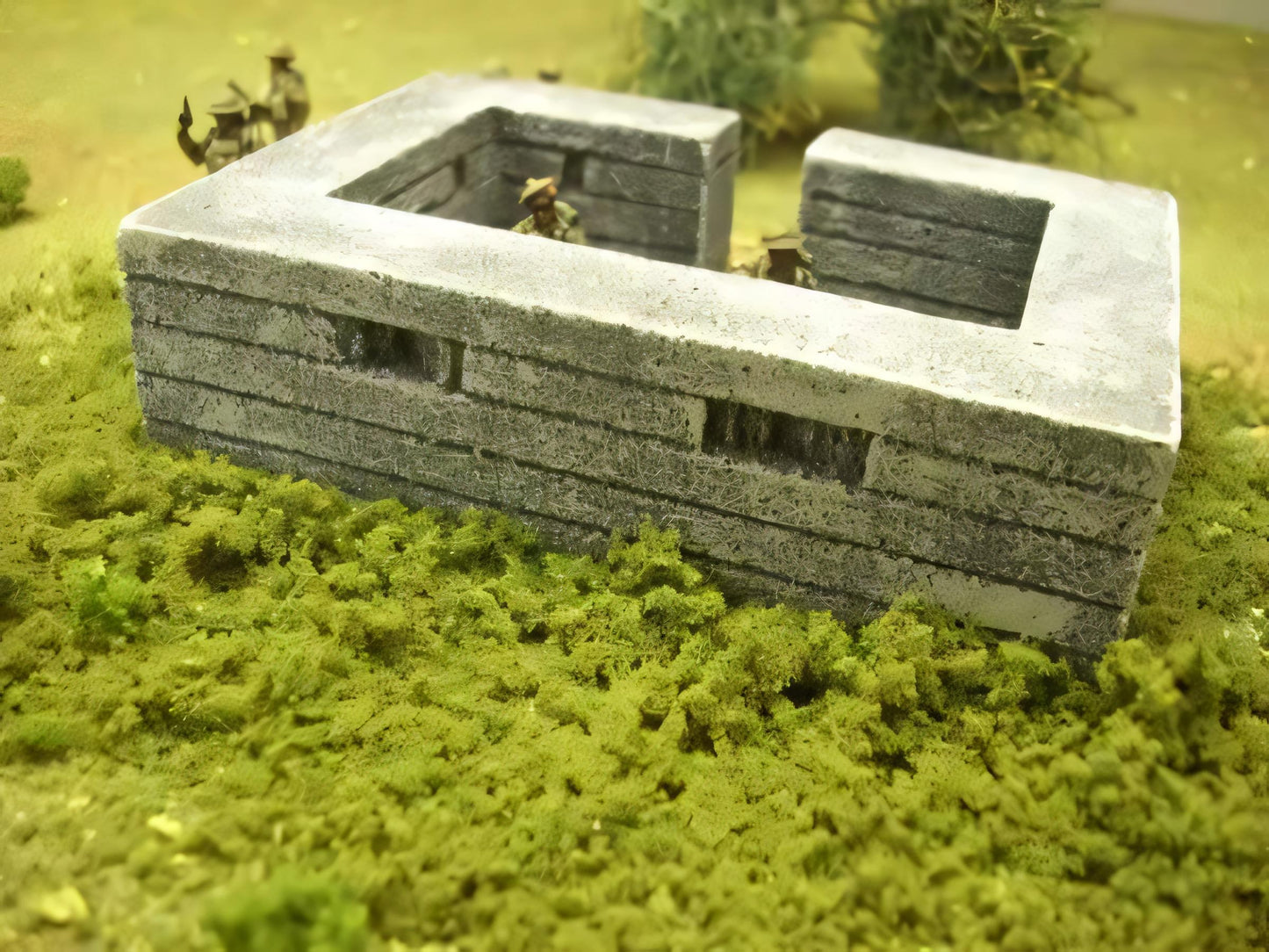 1:72 WW2 TWIN VICKERS M/G PILL BOX